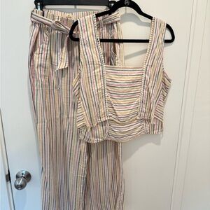 Marine Layer Striped Tank and Pant Set